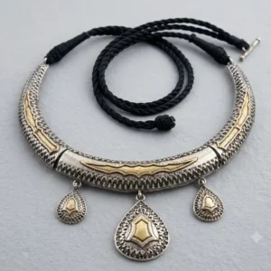 Vintage Engraved Statement Choker
